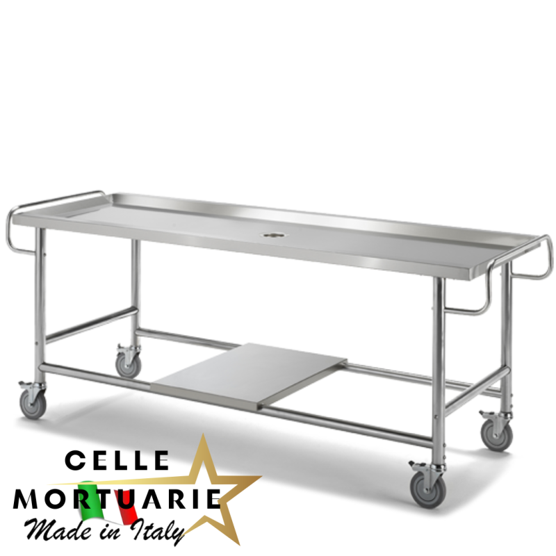 Carrello porta salme scarico centrale